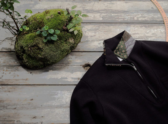 BLACKBIRD / kodiak halfzip sweater