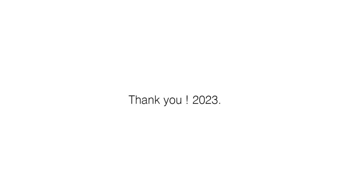 Thank you!2023.