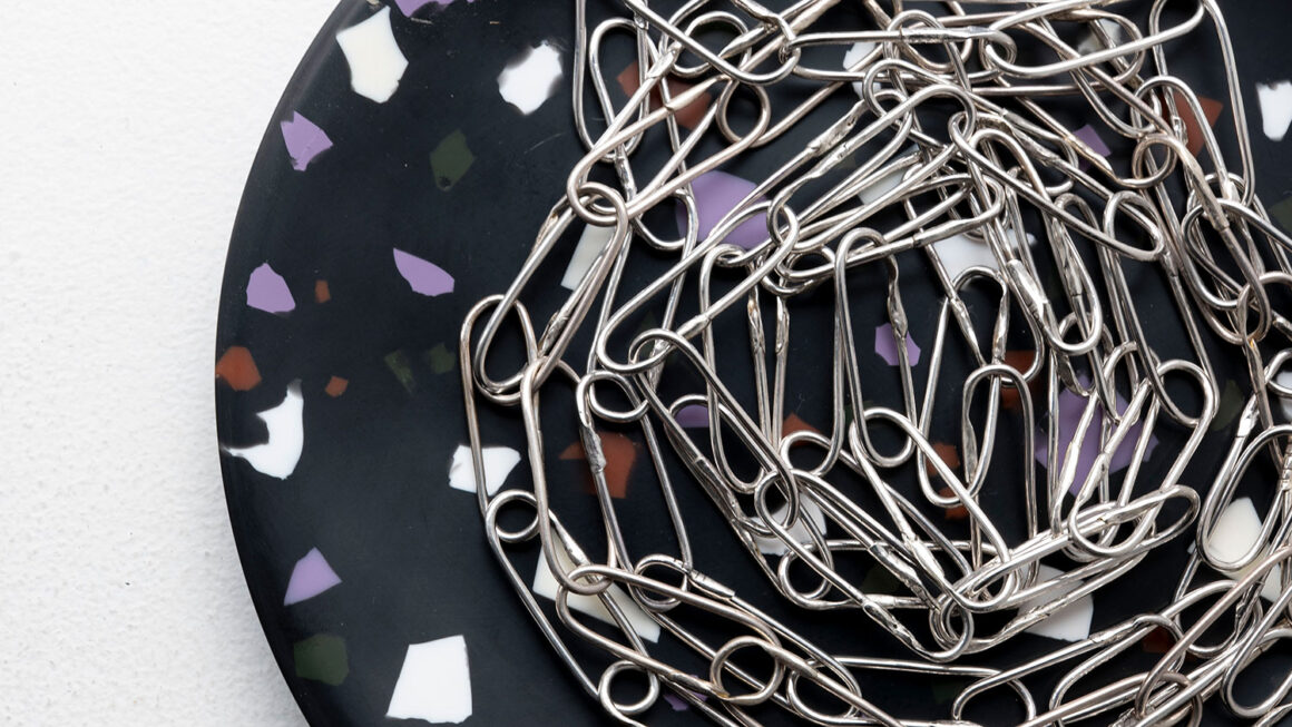 BLACKBIRD / silver chain necklace